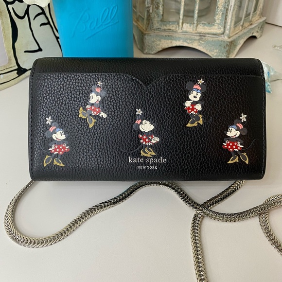 Kate Spade x Disney leather Minnie Mouse Crossbody - Picture 3 of 8